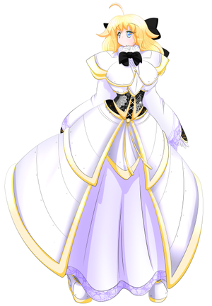 Epsilon's White Armored Dress